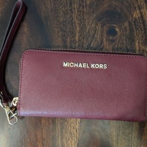 Wine Colored Michael Kors Wallet